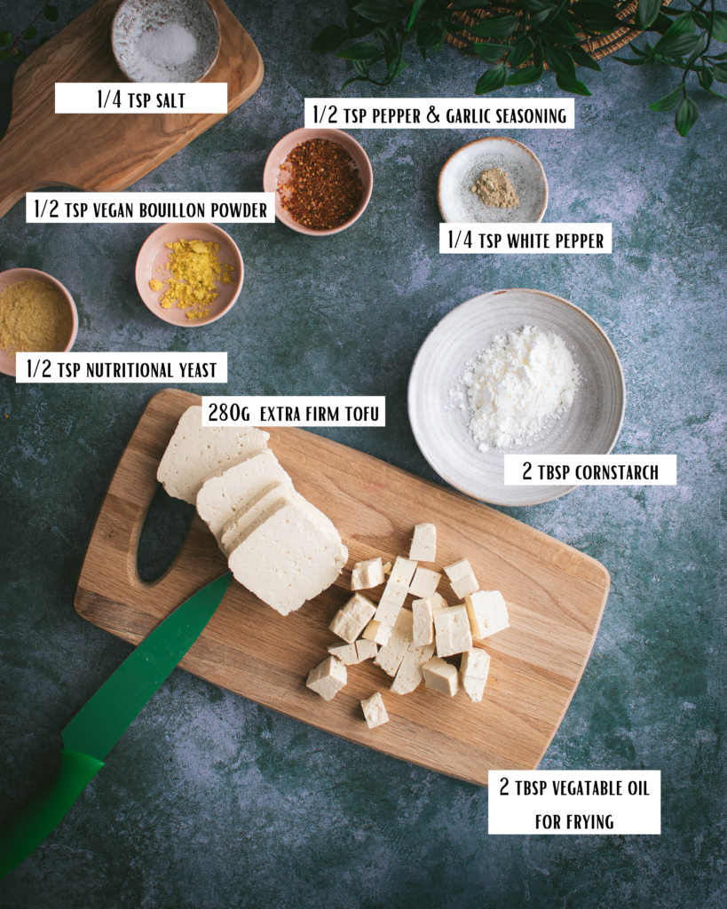 Quick and easy crispy tofu ingredients