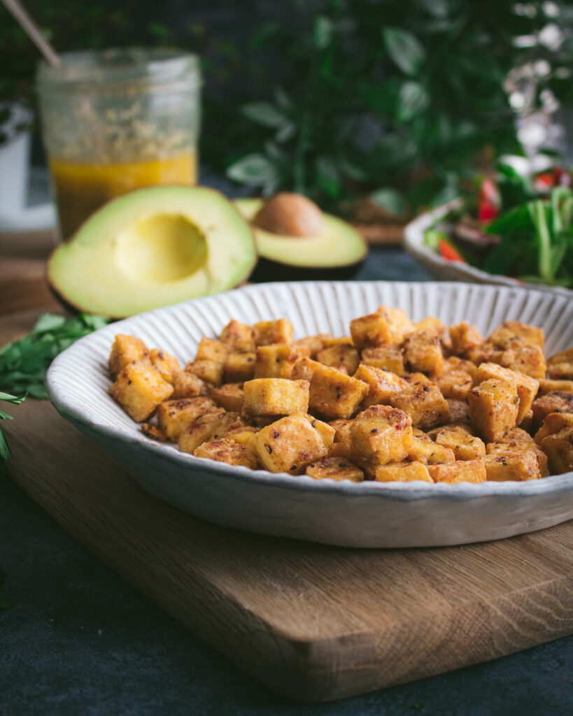 Quick and easy crispy tofu