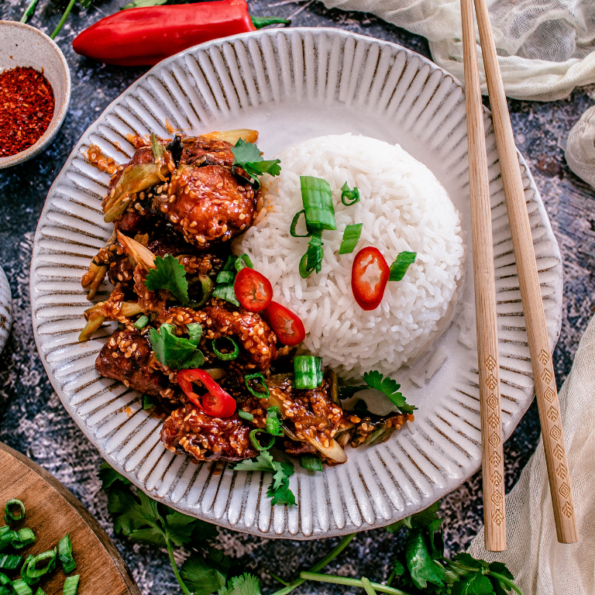 Korean Inspired Chilli Sesame Tofu Recipe