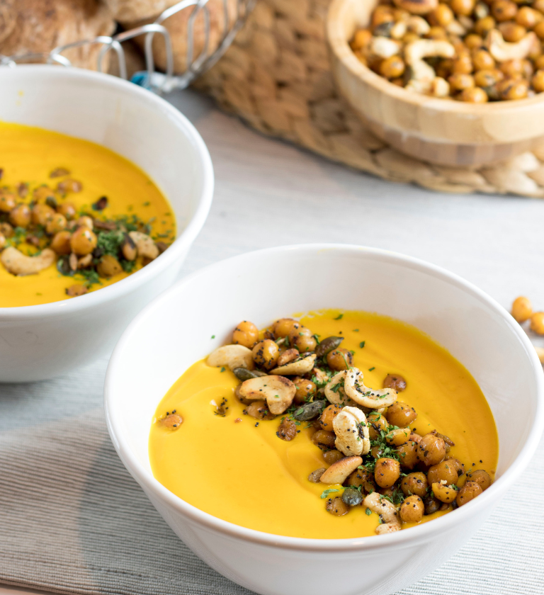 Carrot and sweet potato soup