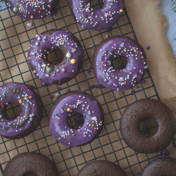 Baked vegan donuts